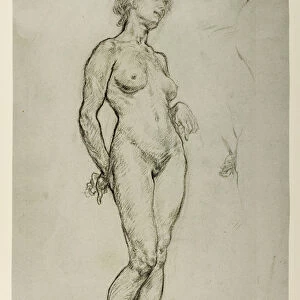Study of a Female Figure, 1898 (chalk on paper)