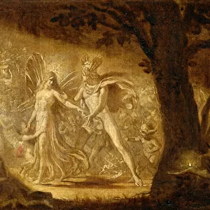 Study for The Quarrel of Oberon and Titania, c. 1849 (w / c) (see also 68757)