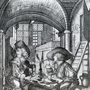 The Sucklington Faction, or (Sucklings) Roaring Boyes, printed in 1641 (engraving)