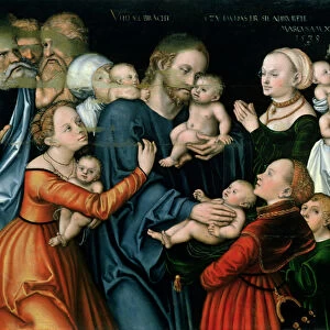 Suffer the Little Children to Come Unto Me, 1538 (oil on panel)