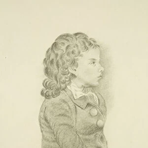 Supposed Portrait of Chatterton, 1822 (pencil on paper)