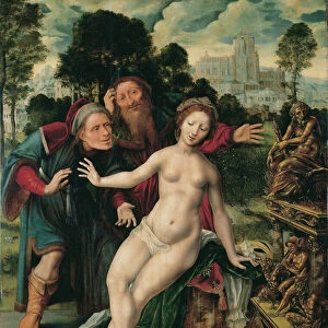 Susannah and the Elders (oil on panel)