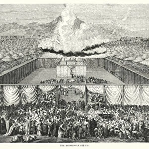 The Tabernacle set up (engraving)