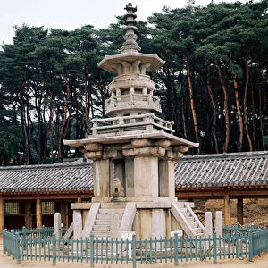 Tabo-tap (Pagoda of Prabhutaratna), part of the Pulkuk-sa Temple complex