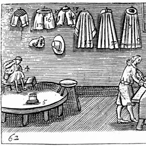 A Tailor (engraving) (b / w photo)