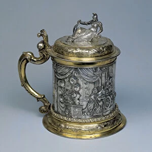 Tankard, the body chased with a scene representing Alexander