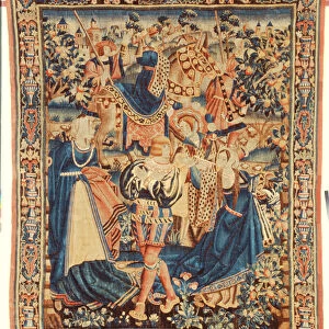 Tapestry series depicting a scene from the parable of the Prodigal Son (tapestry)