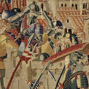 Tapestry showing the Conquests of king Alfonso V of Portugal