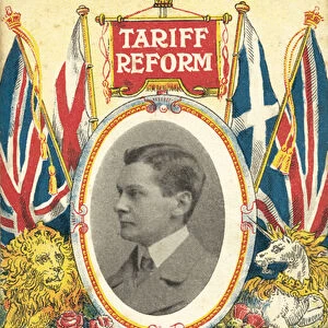 Tariff reform postcard, early 20th century (colour litho)