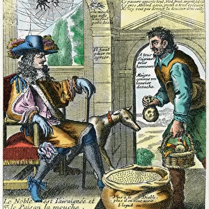 Taxing of the Third Estate (coloured engraving)