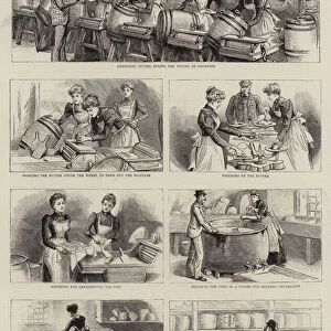 Technical Education for Dairymaids, a Cheese and Butter Making School (engraving)