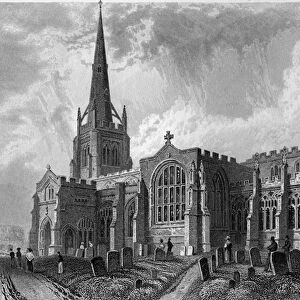 Thaxted Church, Essex, engraved by Robert Sands, 1831 (engraving)