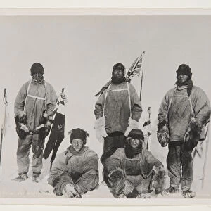 The Five at the South Pole (bromide print)