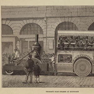 Thomsons Road Steamer at Edinburgh (engraving)