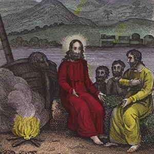 Thou know st I love thee... (coloured engraving)