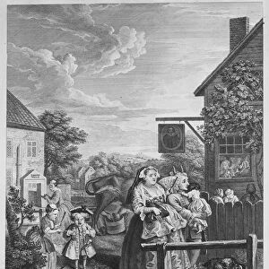 Times of the Day, Evening, 1738 (engraving)