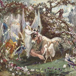 Enchanting fantasy scenes in watercolor