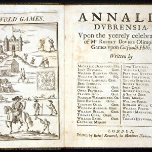 Title page for Annalia Dubrensia: Upon the Yeerely celebration of Mr