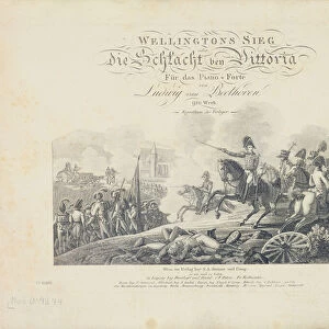 Title Page from Wellingtons Victory, Op. 91, published by S. A