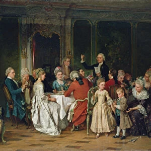 The Toast to the Bride, 1870 (oil on canvas)