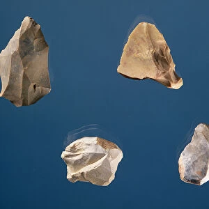 Four tools, 35000-10000 BC (stone)