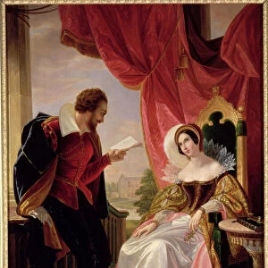 Torquato Tasso reading a poem to Leonora d Este