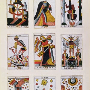 Traditional Tarot Cards (woodcut)