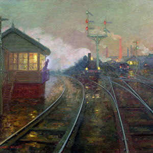 Train at Night c. 1890