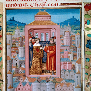 Treaty of Conflans on 5 / 10 / 1465 between King Louis XI and Charles de Charolais