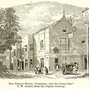 The Treaty-House, Uxbridge, now the Crown Inn (engraving)