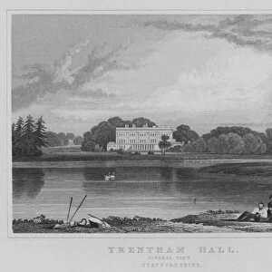 Trentham Hall, General View, Staffordshire (engraving)