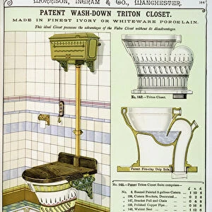 Triton Closet from a catalogue of sanitary wares produced by Morrison, Ingram & Co