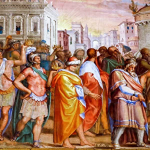 Triumph of the consul Lucius Aemilius Paulus over Perseus king of Macedonia (detail), about 1570 (fresco)