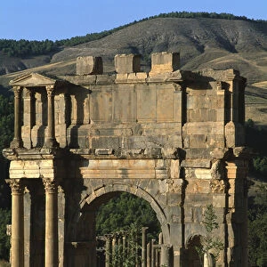 Triumphal arch built in honour of Emperor Caracalla, High Imperial Period (27 BC-395 AD)