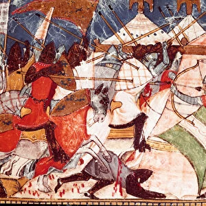 Trojan War: Trojans invade the military camp of Greek warriors
