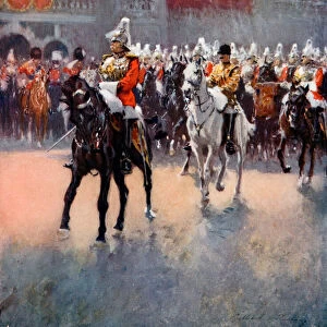 The Trooping of the Colours (colour litho)