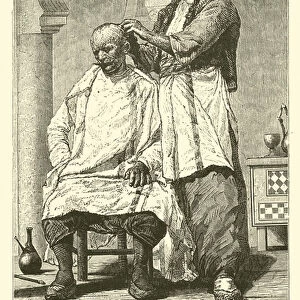 Turkish barber (engraving)