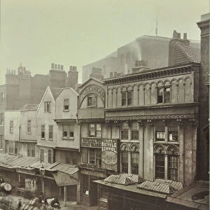 Turks Head, Aldgate, London, 1883 (b / w photo)