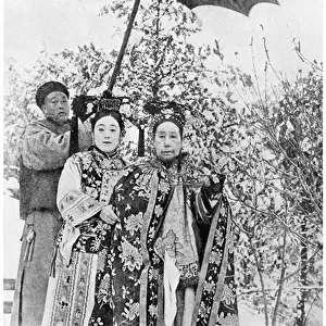Tz u Hsi (1835-1908) Empress Dowager of China, c. 1903 (b / w photo)