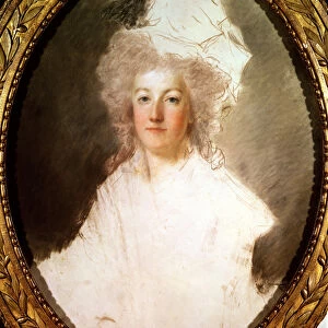 Unfinished portrait of Marie-Antoinette (1774-92) 1770-1819 (pastel on paper)