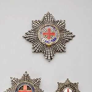 United Kingdom - Order of the Garter - Three plates: Top: Debut XIX century