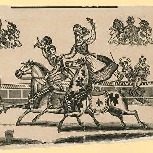 Untitled circus scene: Horse Riding (engraving)