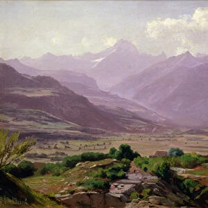 A valley at dawn, 1852 (oil on canvas)