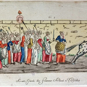 Vanguard of women going to Versailles on October 5, 1789