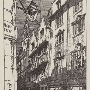 A Vanishing London Thoroughfare, Wych Street (engraving)