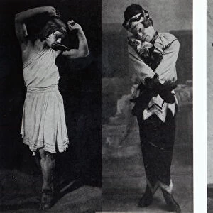 Vaslav Nijinsky in the role of Narcisse, Petrouchka and Till Eulenspiegl, c. 1911-16