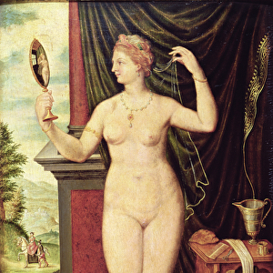 Venus with a Mirror (oil on canvas)