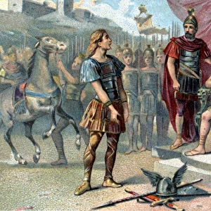 Vercingetorix, Gallic leader, went to Julius Caesar in 52 BC