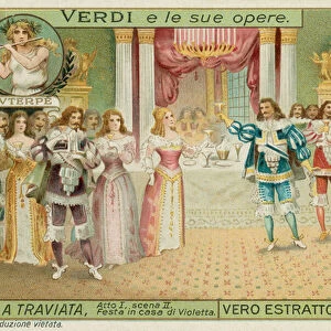 Verdis La Traviata (chromolitho)
