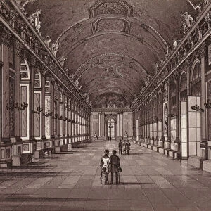 Versailles: Galerie des Glaces (litho)